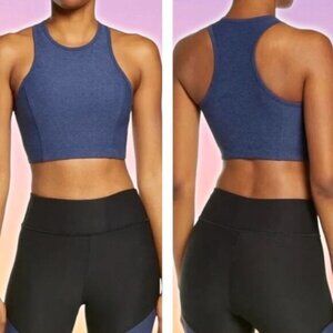 OUTDOOR VOICES Athena Crop Sz Medium Heather Blue